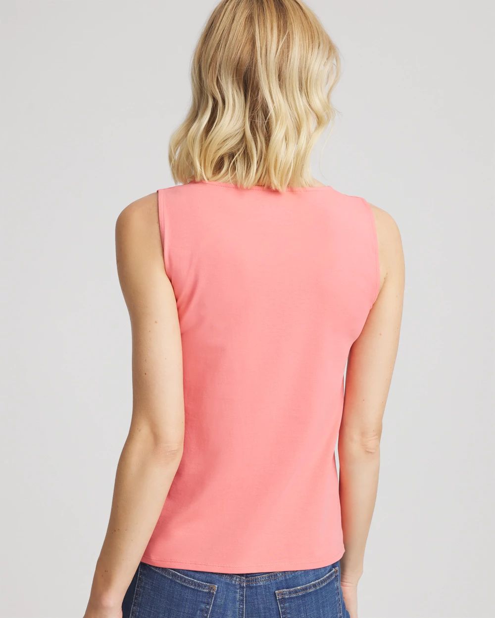 Jersey Knit Square-Neck Tank