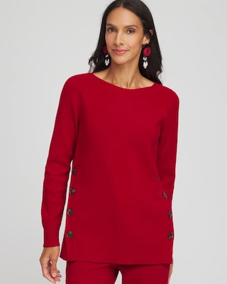 Ella Button Tunic Sweater