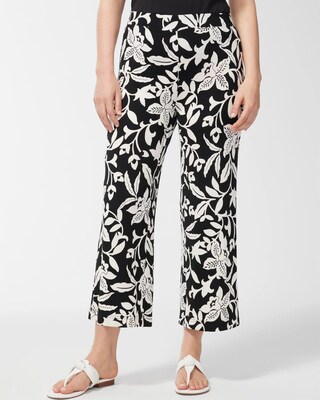 Travelers Floral Print Crops