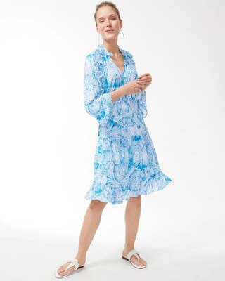 Chiffon Bell Sleeve Dress