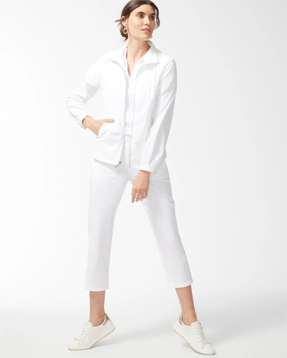 Zenergy Neema White Eyelet Jacket