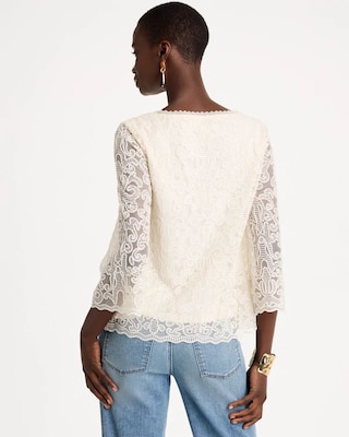 Lace Applique Popover Top click to view larger image.