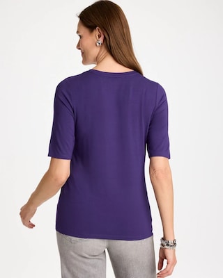 Touch of Cool™ Elbow Sleeve Tee click to view larger image.
