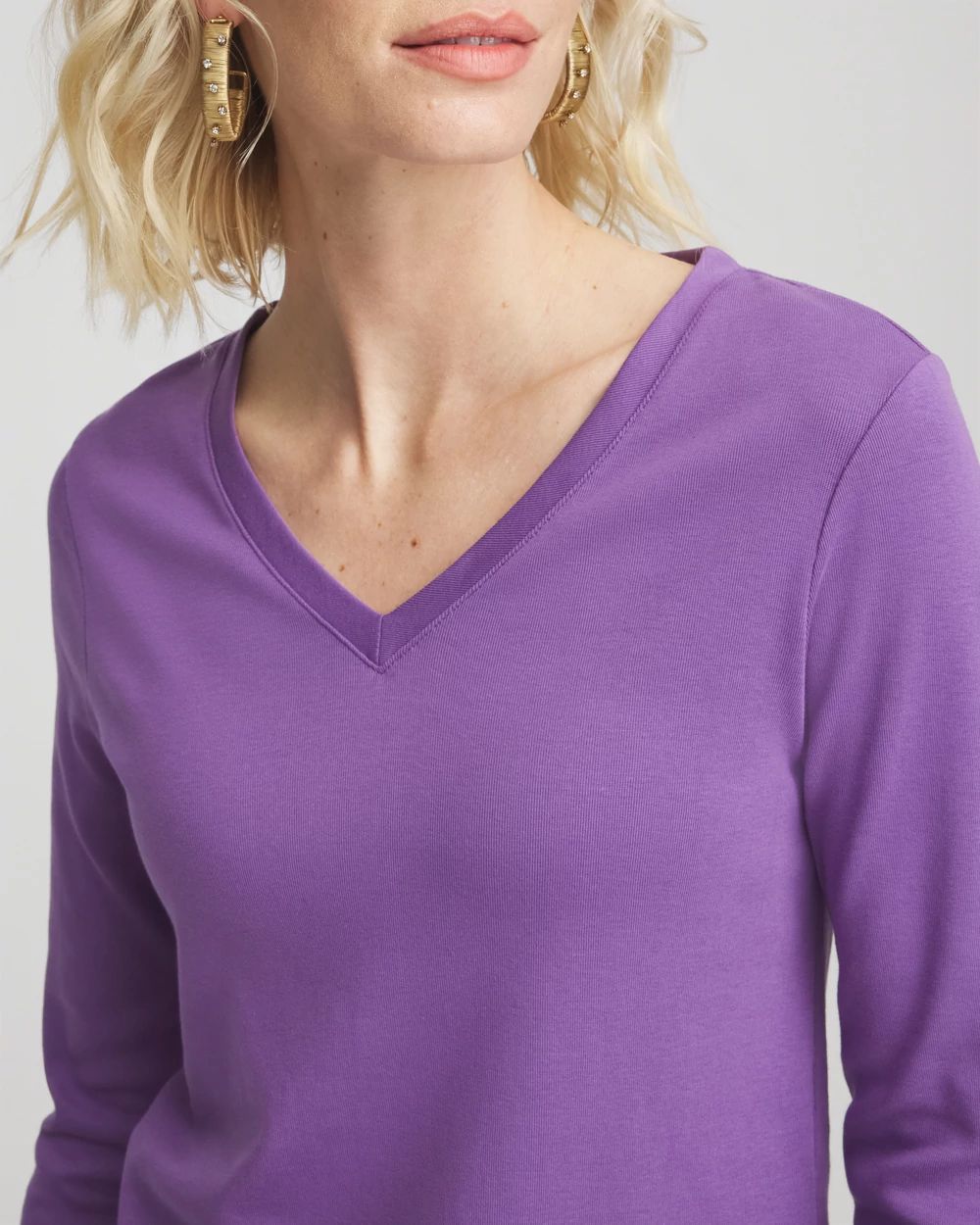 Everyday 3/4 Sleeve V-Neck Tee