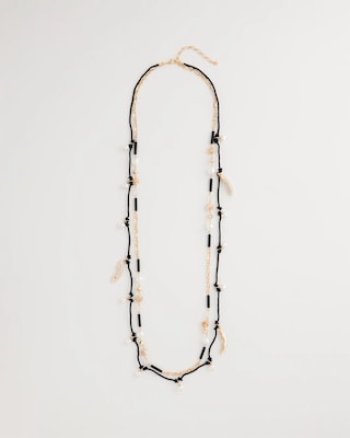 Rope Beaded Multi-Strand Necklace