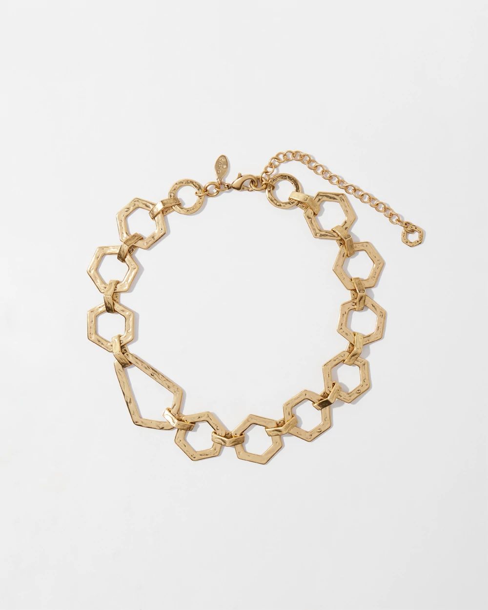 Gold Tone Bib Necklace
