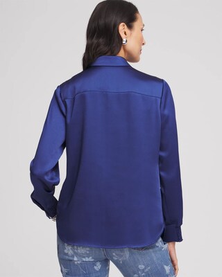 Stretch Satin Blouse click to view larger image.