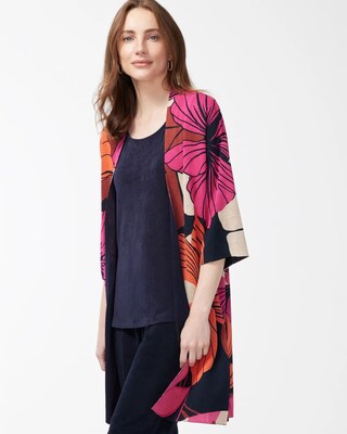 Travelers Collection Floral Cardigan