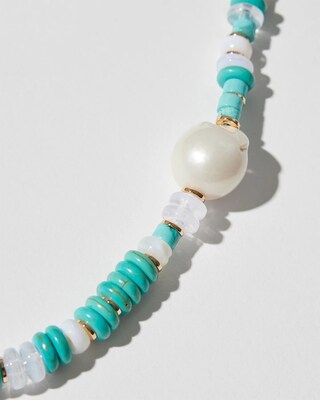 Convertible Turquoise Multistrand Necklace
