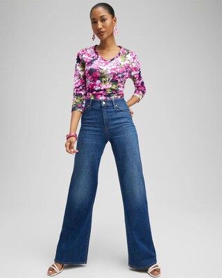 Floral Everyday 3/4 Sleeve Tee