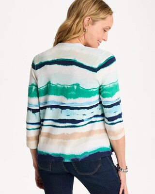 Grotto Striped Summer Romance Cardigan click to view larger image.