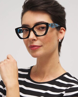 Blue Faux Tort Readers