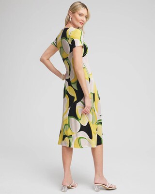Travelers™ Abstract Cap Sleeve Maxi Dress