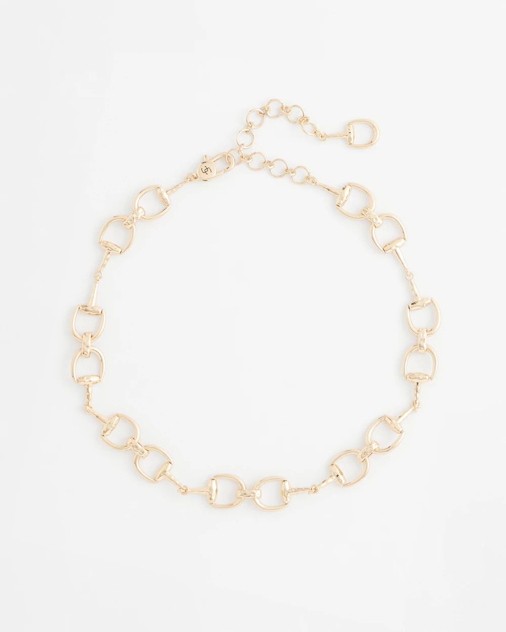 Equestrian Horsebit Short Link Necklace
