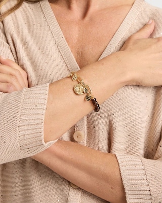 Neutral Link Charm Bracelet click to view larger image.