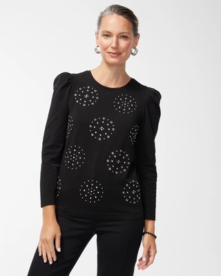 Studded Long Sleeve Tee