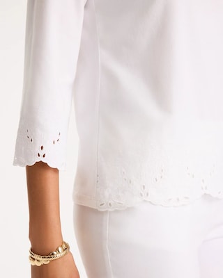 Embroidered Hem Top click to view larger image.