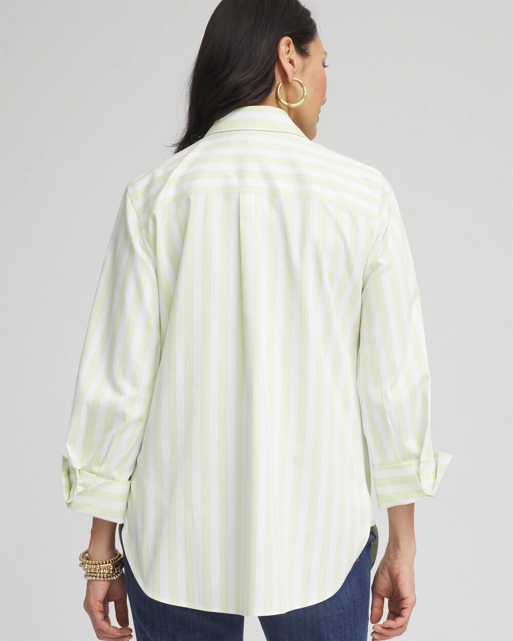 No Iron™ Chevron Stripe Stretch Shirt