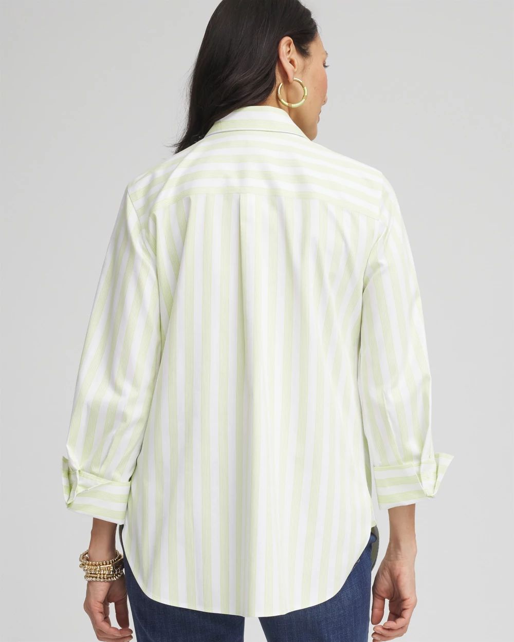 No Iron™ Chevron Stripe Stretch Shirt