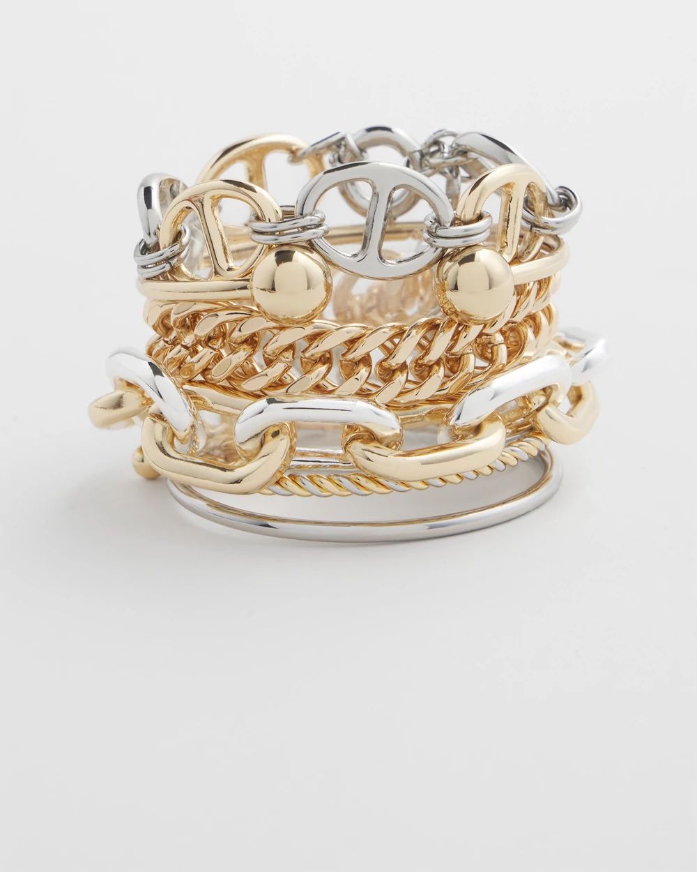 Mixed Metal Cuff Bracelet