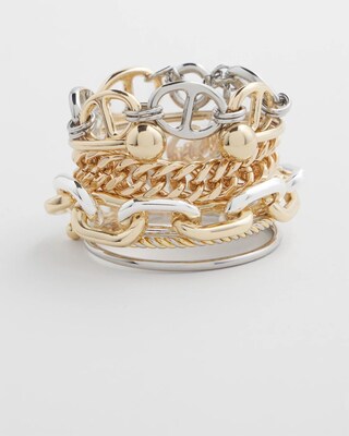Mixed Metal Cuff Bracelet