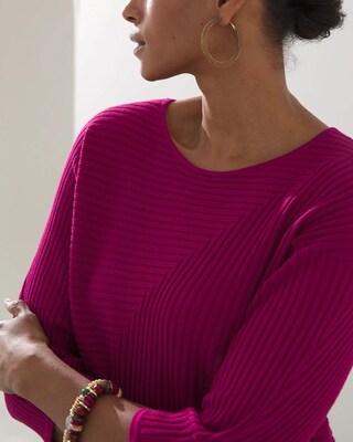 Rib Knit Pullover Sweater