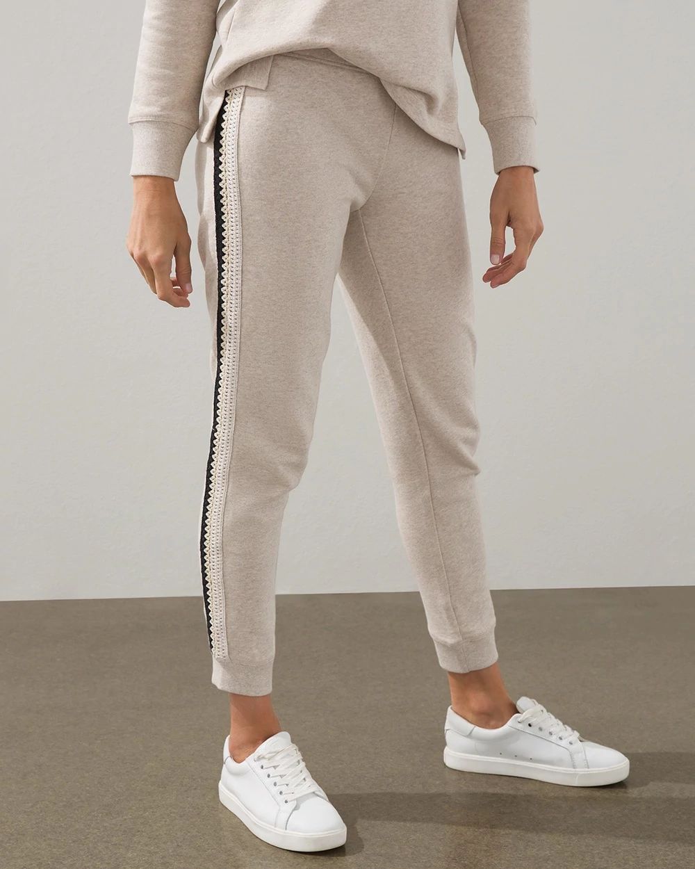 Zenergy French Terry Crochet Trim Joggers