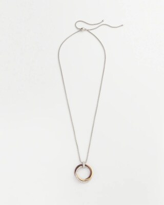 Adjustable Pavé Pendant Necklace