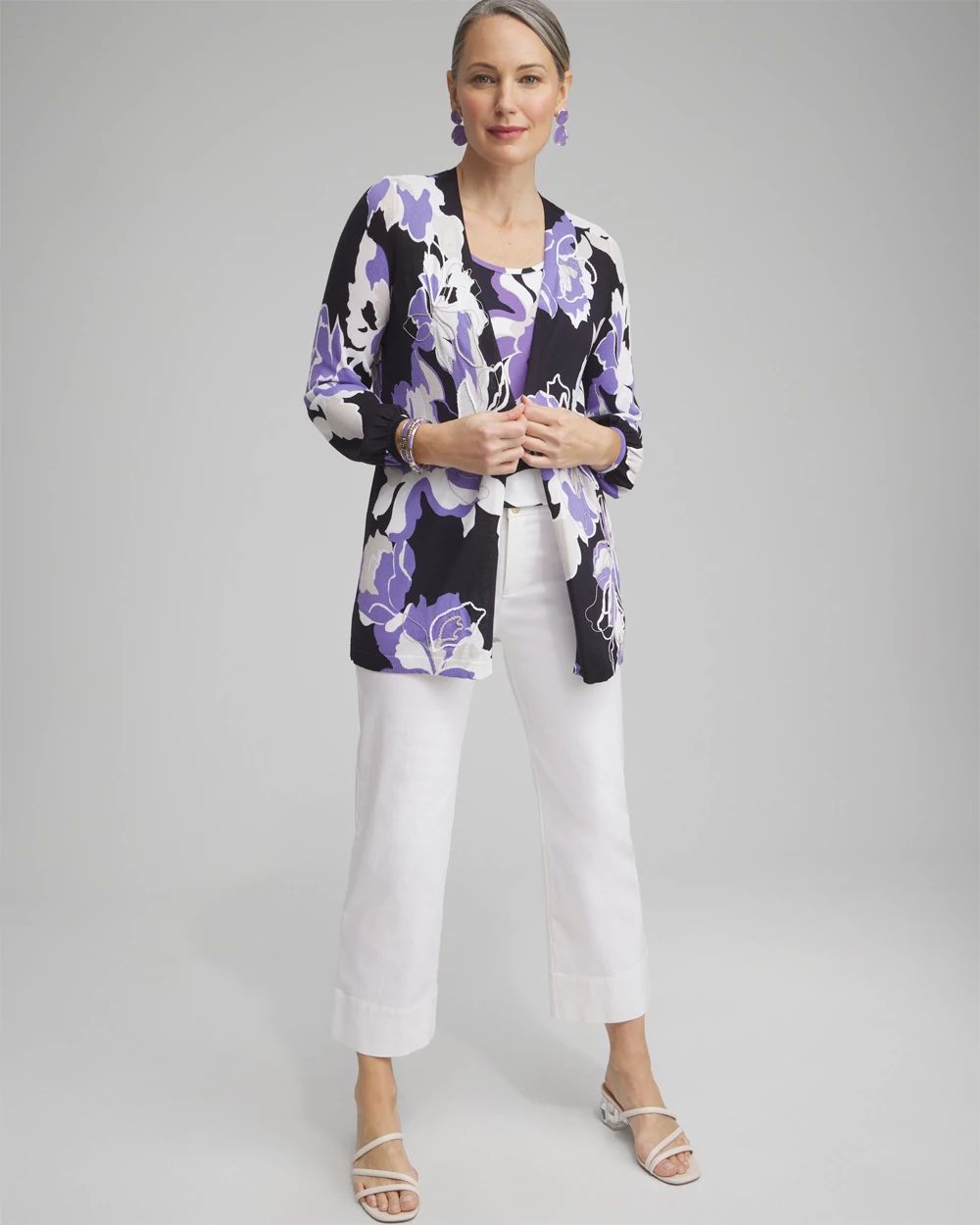 Floral Embroidered Cardigan