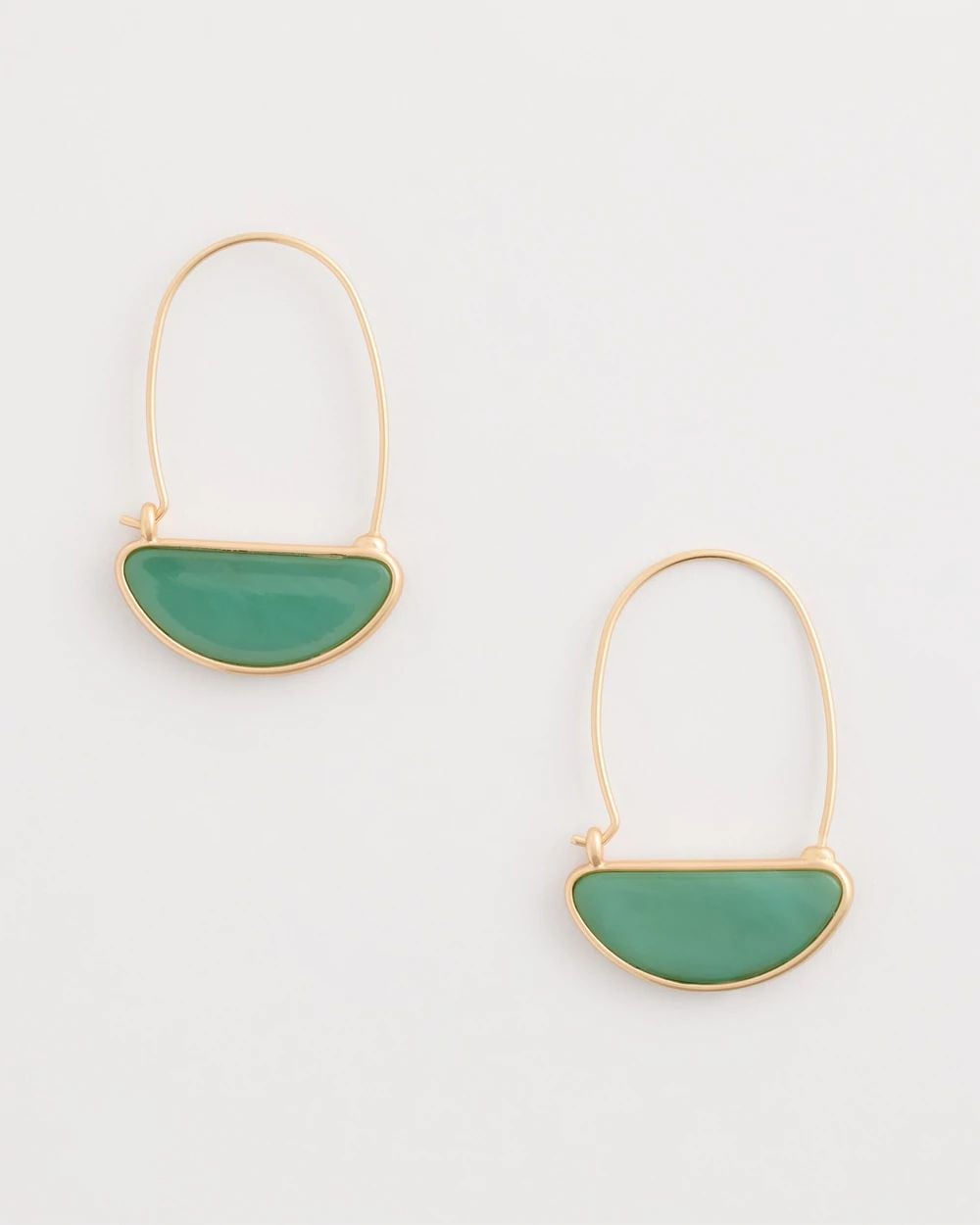 Resin Threader Drop Earrings