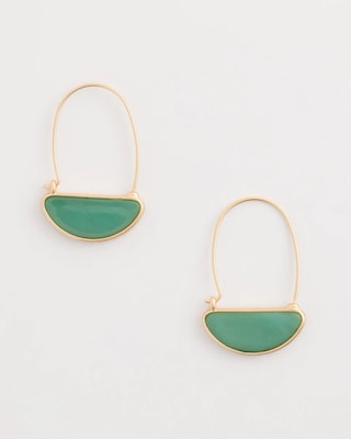 Resin Threader Drop Earrings
