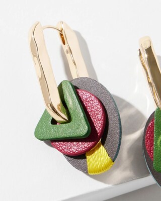 Leather Drop Earrings