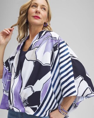 Floral Surplice Poncho click to view larger image.