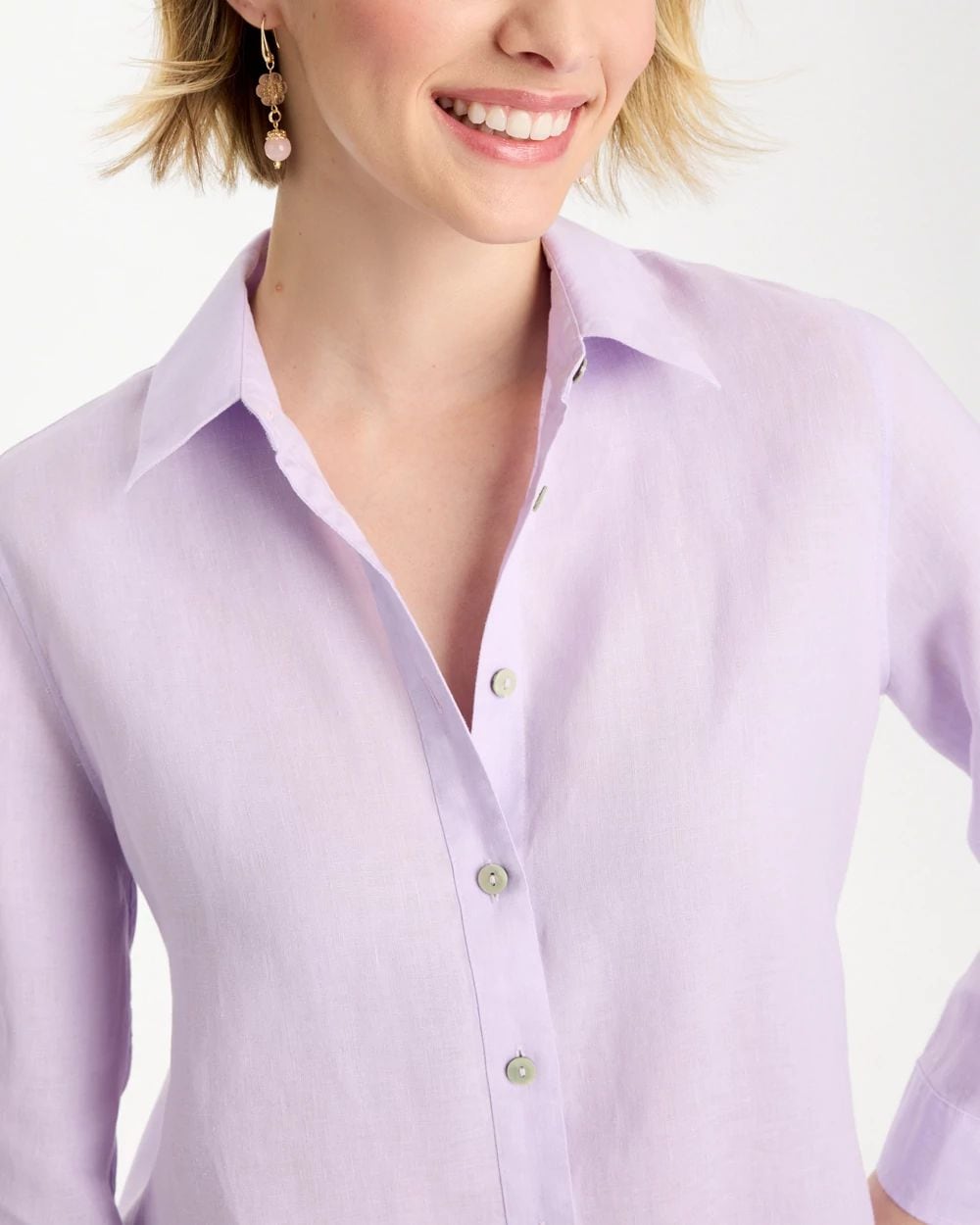 No Iron™ Linen Shirt click to view larger image.