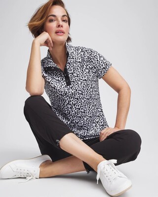 Zenergy® UPF Mockneck Short-Sleeve Top click to view larger image.