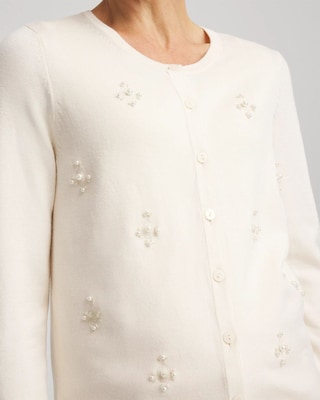 Ella Embellished Crewneck Cardigan click to view larger image.