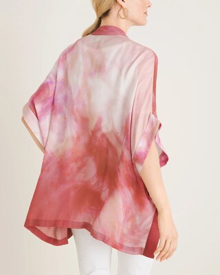 Tie-Dye Print Ruana Wrap