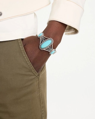 Cab Cuff Bracelet click to view larger image.