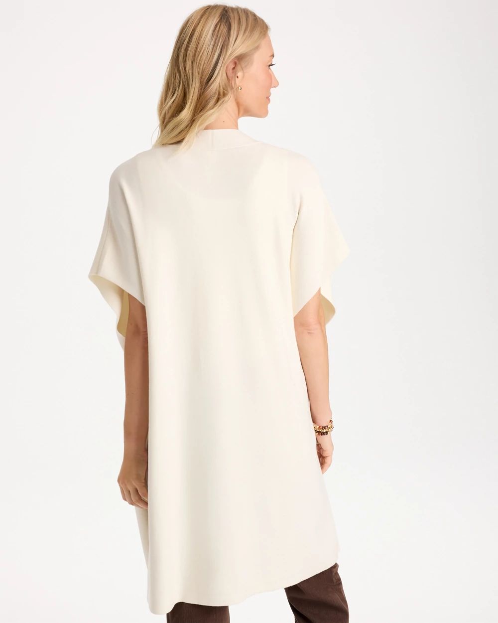 Long Button-Front Ruana click to view larger image.