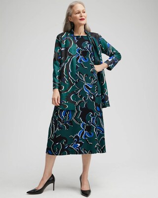 Travelers Floral Bell Sleeve Dress