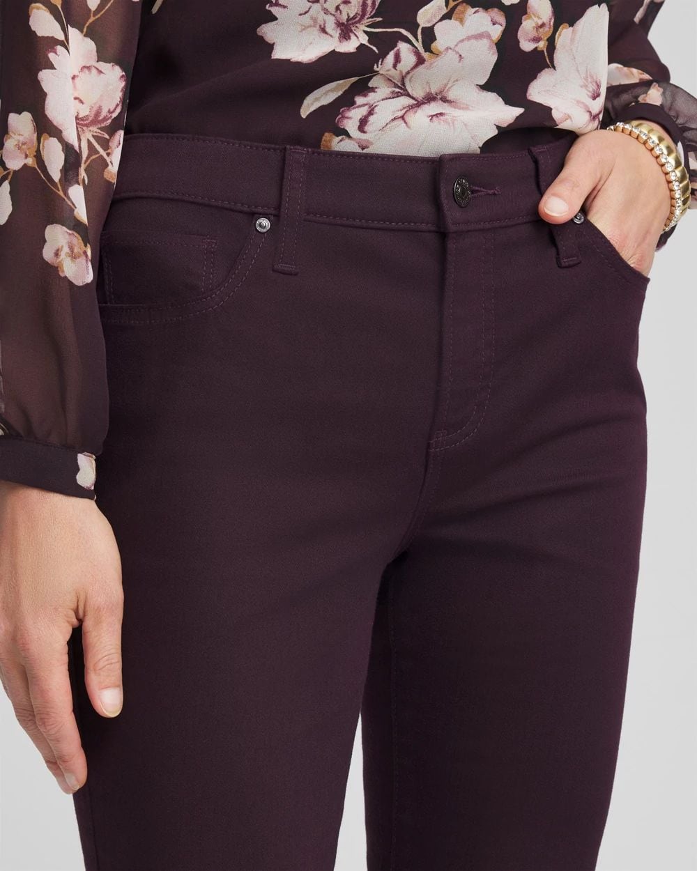 Girlfriend Slim Ankle Jeans click to view larger image.