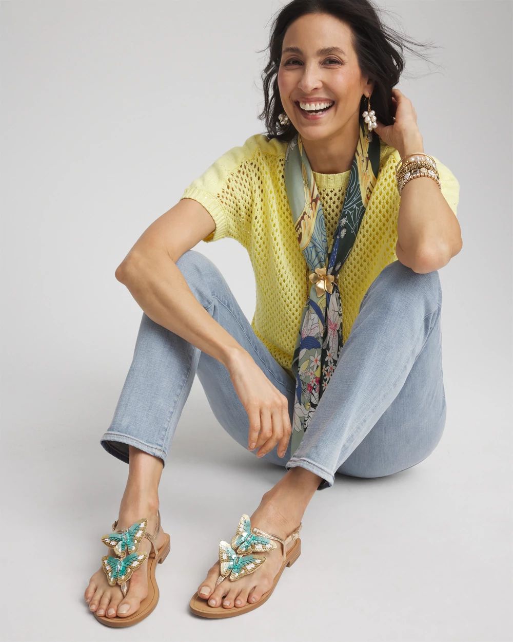 Butterfly T-Strap Sandal