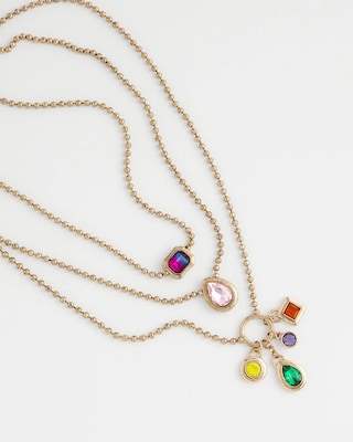 Multi-Strand Gem Necklace click to view larger image.