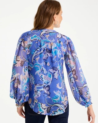 Georgette Paisley Blouse click to view larger image.