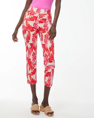 Brigitte Feather Print Crops