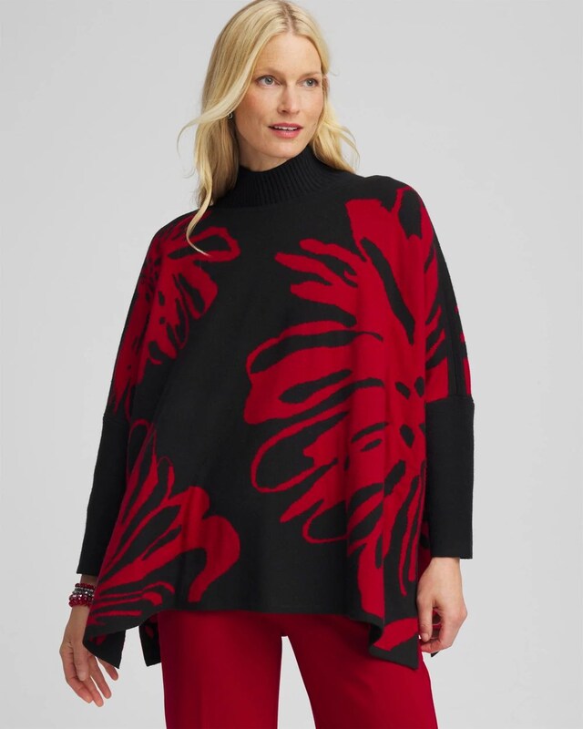 Floral Poncho