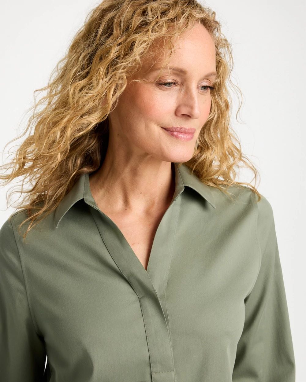 No Iron™ Stretch Popover Tunic click to view larger image.