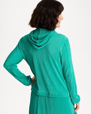 Zenergy® Micro Plisse Hooded Jacket click to view larger image.
