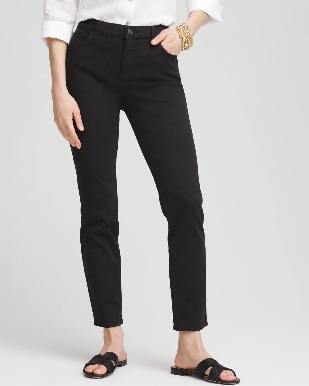 So Slimming Girlfriend Ankle Jeans