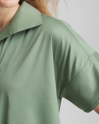 Popover Hi-low Midi Shirtdress click to view larger image.